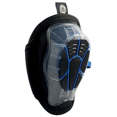 Ge KNEE PAD, Gel Pad, TPE Cap, Hook-and-Loop Closure, Black GR553